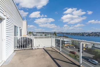 Private Balcony at The Summit at Lake Union, Washington, 98109